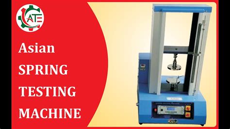 calibrating spring testing machine|how to test spring strength.